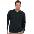 Ottoman Texture V Neck Sweater w/ Eclipse Patch